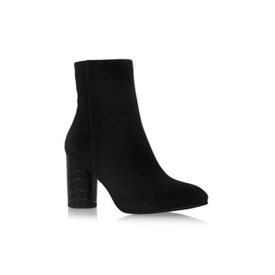 Black 'Smile' high heel ankle boots
